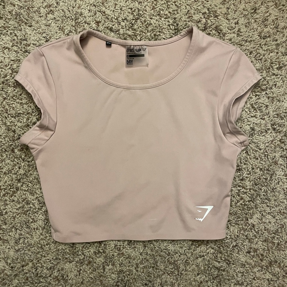 Gymshark Dreamy Crop Top XS - Taupe/White